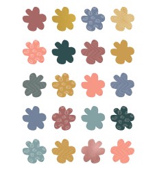 Wonderfully Wild Flowers Mini Accents, Pack of 36