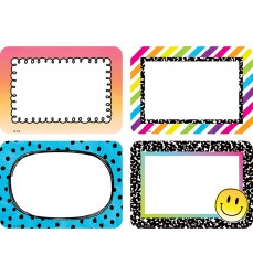 Brights 4Ever Name Tags / Labels - Multi-Pack, Pack of 36