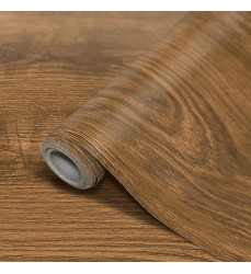 Peel and Stick Decorative Paper Roll, 17-1/2" x 10 ft, Classic Wood