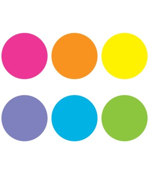 Spot On® Bright Circles Carpet Markers, 7"