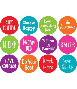 Spot On® Positive Sayings Carpet Markers, 4"