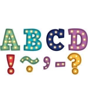 Marquee Bold Block 3" Magnetic Letters, 55 Pieces
