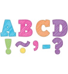 Scribble Bold Block 3" Magnetic Letters
