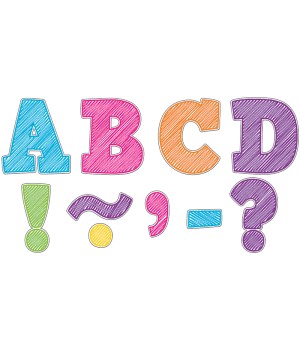 Scribble Bold Block 3" Magnetic Letters