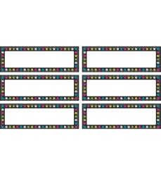 Chalkboard Brights Labels Magnetic Accents, Pack of 20