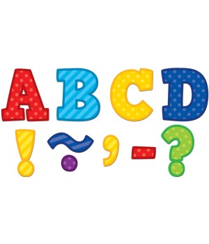 Playful Patterns Bold Block 3" Magnetic Letters