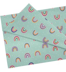 Oh Happy Day Rainbows Creative Class Fabric, 48 Inch x 3 Yards