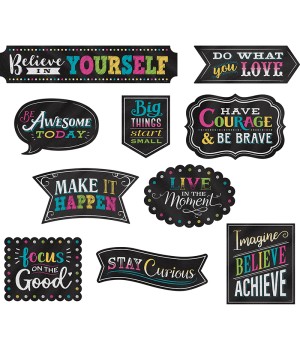 Clingy Thingies® Chalkboard Brights Positive Sayings Accents