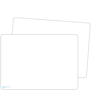 Double-Sided Premium Blank Dry Erase Boards, Pack of 10