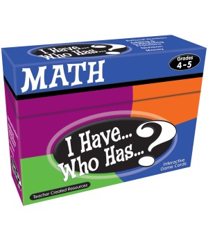 I Have, Who Has Math Game, Grade 4-5