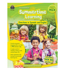 Summertime Learning: English and Spanish Directions, PreK Second Edition (Prep)