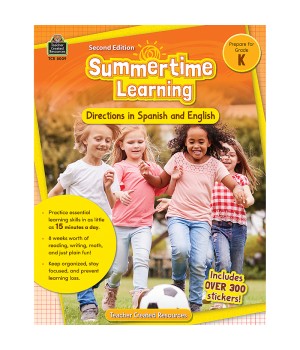 Summertime Learning: English and Spanish Directions, Grade K Second Edition (Prep)