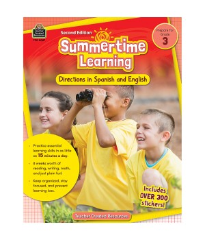 Summertime Learning: English and Spanish Directions, Grade 3 Second Edition (Prep)