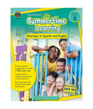 Summertime Learning: English and Spanish Directions, Grade 5 Second Edition (Prep)