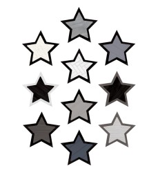 Modern Farmhouse Stars Accents, Pack of 30