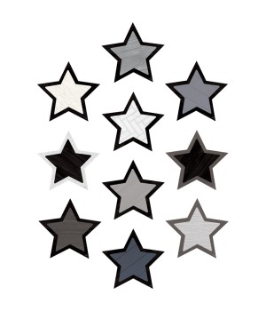 Modern Farmhouse Stars Accents, Pack of 30