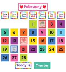 Colorful Calendar Pocket Chart Cards, Pack of 104