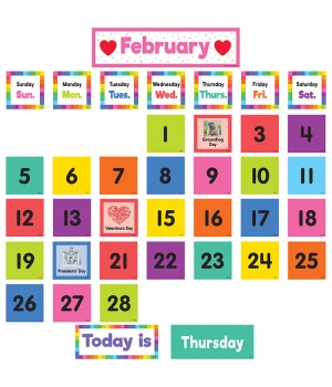 Colorful Calendar Pocket Chart Cards, Pack of 104