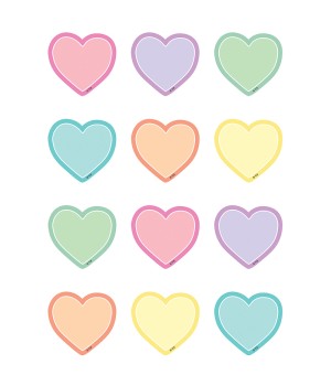 Pastel Pop Hearts Mini Accents, Pack of 36