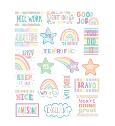 Pastel Pop Stickers, Pack of 120