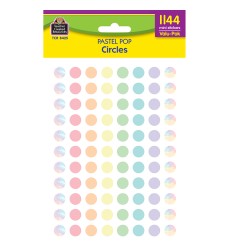 Pastel Pop Circles Mini Stickers Valu - Pack