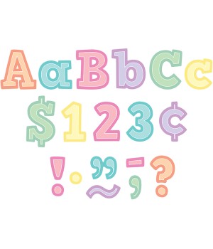 Pastel Pop Bold Block 4" letters Combo Pack, Pack of 230