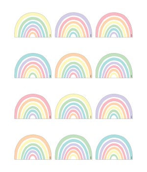 Patel Pop Rainbows Mini Accents, Pack of 36