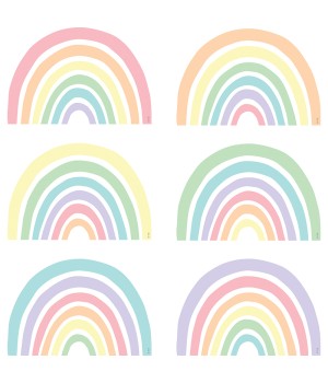 Pastel Pop Rainbows Accents, Pack of 30
