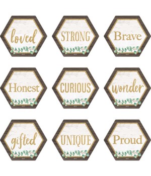 Eucalyptus Positive Words Mini Accents, Pack of 36