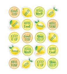 Lemon Zest Stickers, Pack of 120