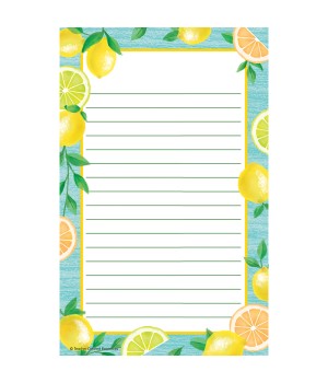 Lemon Zest Notepad, 50 Sheets, 5.25" x 8.5"