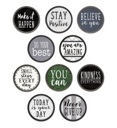 Modern Farmhouse Positive Saying Accents, Pack of 30
