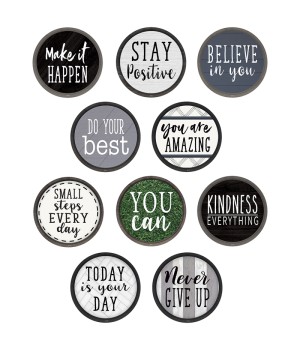 Modern Farmhouse Positive Saying Accents, Pack of 30