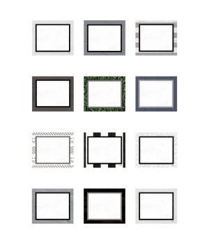 Modern Farmhouse Blank Cards Mini Accents, Pack of 36