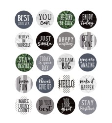 Modern Farmhouse Words to Inspire Planner Stickers, Pack of 120