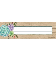 Rustic Bloom Name Plates, Pack of 36