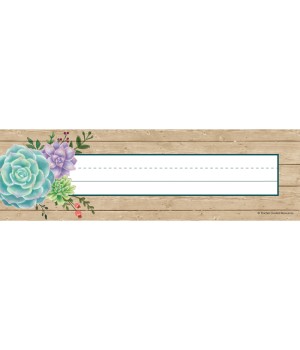 Rustic Bloom Name Plates, Pack of 36