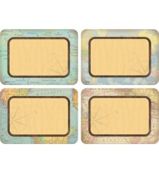 Travel the Map Name Tags/Labels - Multi-Pack, Pack of 36
