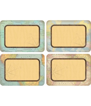 Travel the Map Name Tags/Labels - Multi-Pack, Pack of 36