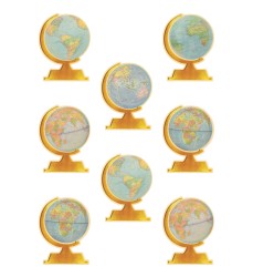 Travel The Map Globes Accents, Pack of 30