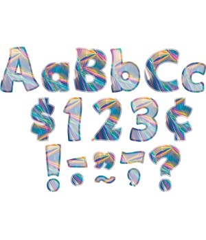 Iridescent Funtastic 4" Letters Combo Pack