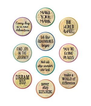 Travel the Map Positive Saying Accents, Pack of 30