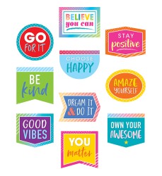 Colorful Vibes Positive Sayings Accents