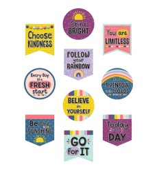 Oh Happy Day Positive Sayings Accents, Pack of 30