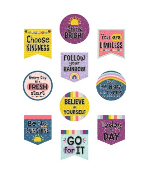 Oh Happy Day Positive Sayings Accents, Pack of 30