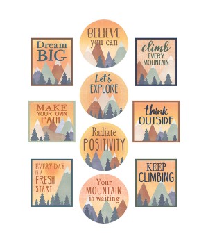 Moving Mountains Positive Sayings Accents, Pack of 30