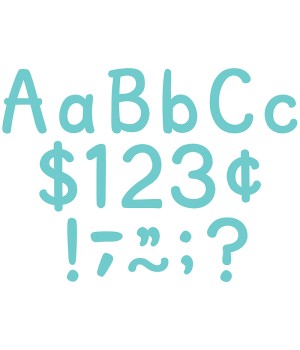 Light Turquoise 4" Modern Classic Letters Combo Pack, Pack of 257