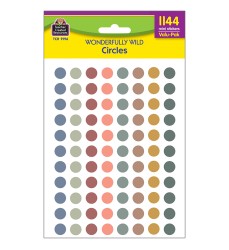 Wonderfully Wild Circles Mini Stickers Valu-Pak, Pack of 1144
