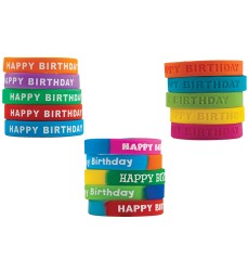 Happy Birthday Wristband Classroom Super Pack, Pack of 30