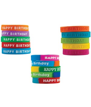 Happy Birthday Wristband Classroom Super Pack, Pack of 30